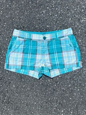 Turquoise Casual Shorts